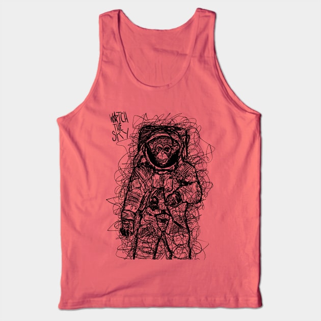 Watch the Sky: Space Monkey Tank Top by WatchTheSky